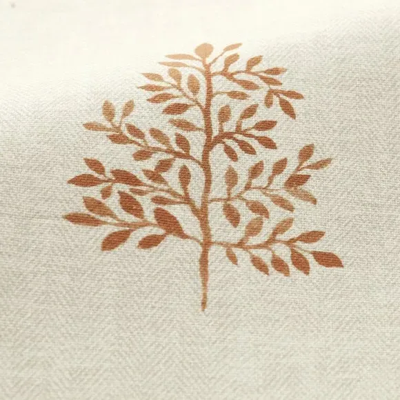Cushion Cover with Tree Print - Ginger, Cotton