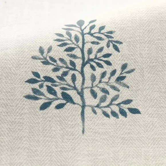 Cushion Cover with Tree Print - Indigo, Cotton