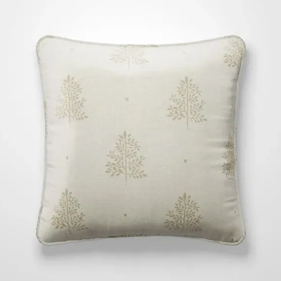 Cushion Cover with Tree Print - Linen, Cotton
