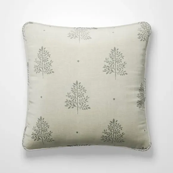 Cushion Cover with Tree Print - Slate, Cotton