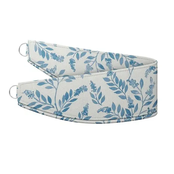 Floral Curtain Tieback - Indigo, Cotton