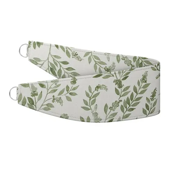 Floral Curtain Tieback - Sage, Cotton