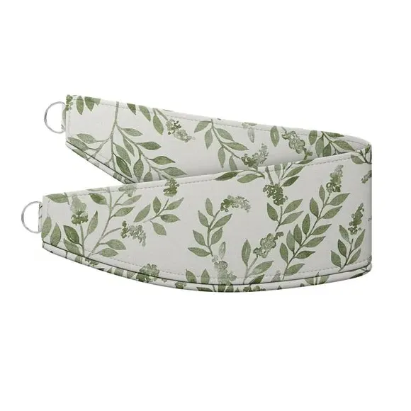 Floral Curtain Tieback - Sage, Cotton