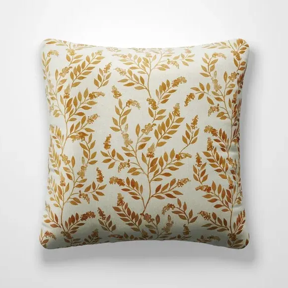 Floral Cushion Cover - Ginger, Cotton