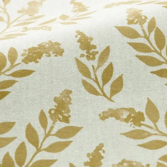 Floral Cushion Cover - Ochre, Cotton