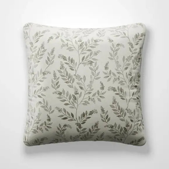 Floral Cushion Cover - Slate, Cotton