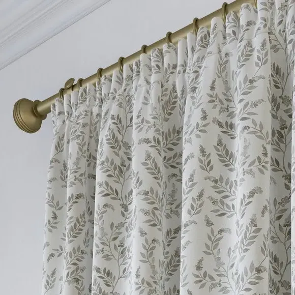Made to Measure Curtains Floral - Slate, Cotton