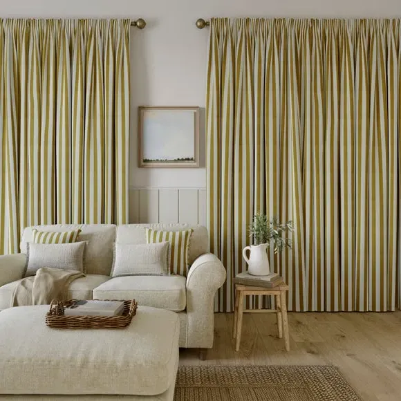 Made to Measure Curtains - Ochre, Cotton