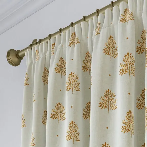 Made to Measure Curtains Tree Print - Ginger, Cotton