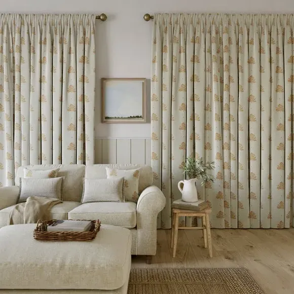 Made to Measure Curtains Tree Print - Ginger, Cotton