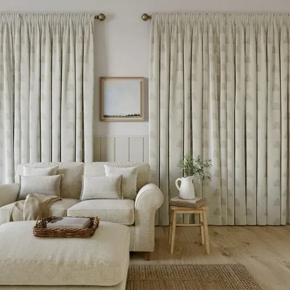 Made to Measure Curtains Tree Print - Linen, Cotton