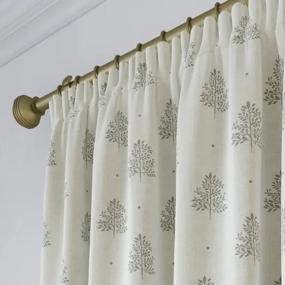 Made to Measure Curtains Tree Print - Slate, Cotton