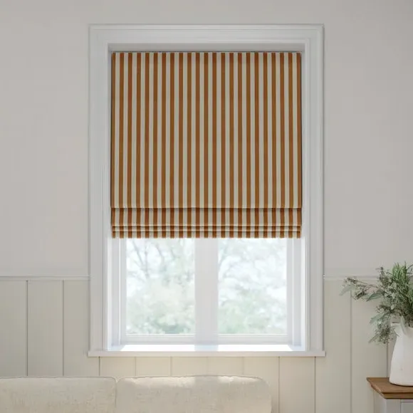 Made to Measure Roman Blind - Ginger, Cotton