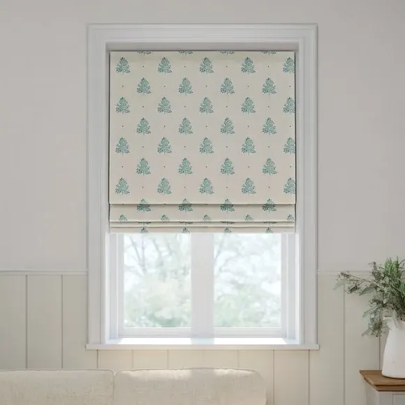 Made to Measure Roman Blind - Indigo, Cotton