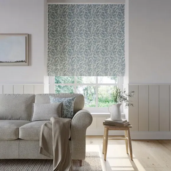 Made to Measure Roman Blind - Indigo, Cotton