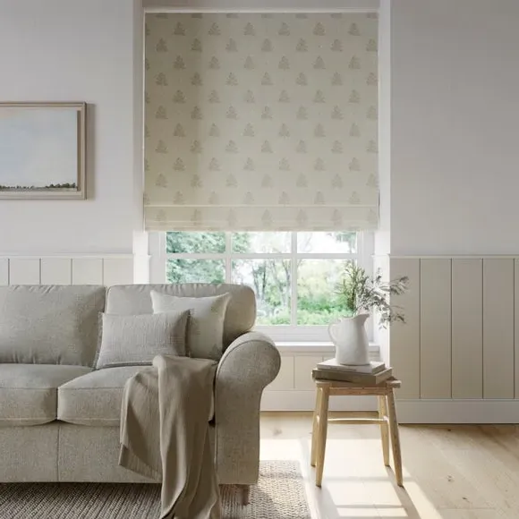 Made to Measure Roman Blind - Linen, Cotton