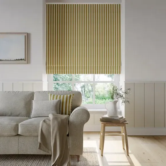 Made to Measure Roman Blind - Ochre, Cotton