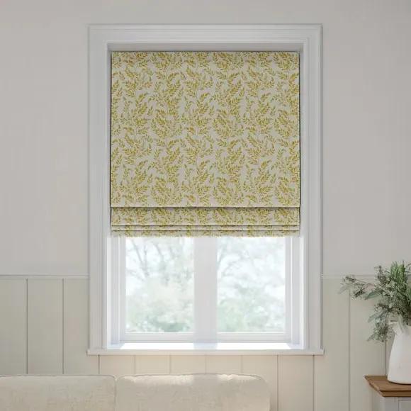 Made to Measure Roman Blind - Ochre, Cotton