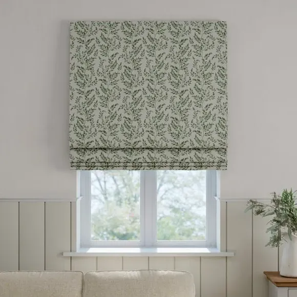 Made to Measure Roman Blind - Sage, Cotton