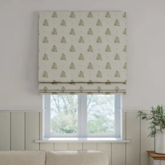 Made to Measure Roman Blind - Sage, Cotton