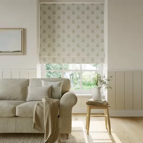 Made to Measure Roman Blind - Sage, Cotton