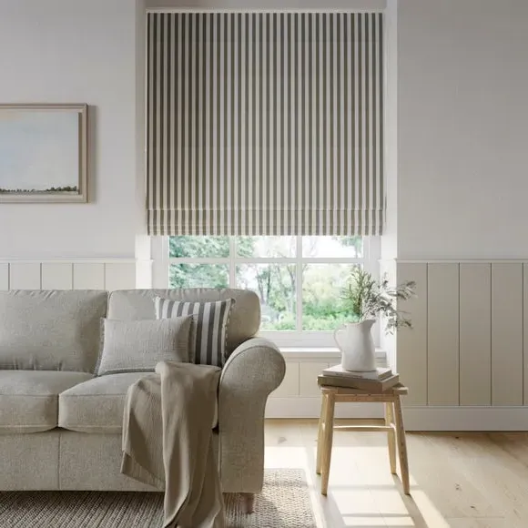 Made to Measure Roman Blind - Slate, Cotton