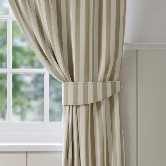 Striped Curtain Tieback - Linen, Cotton