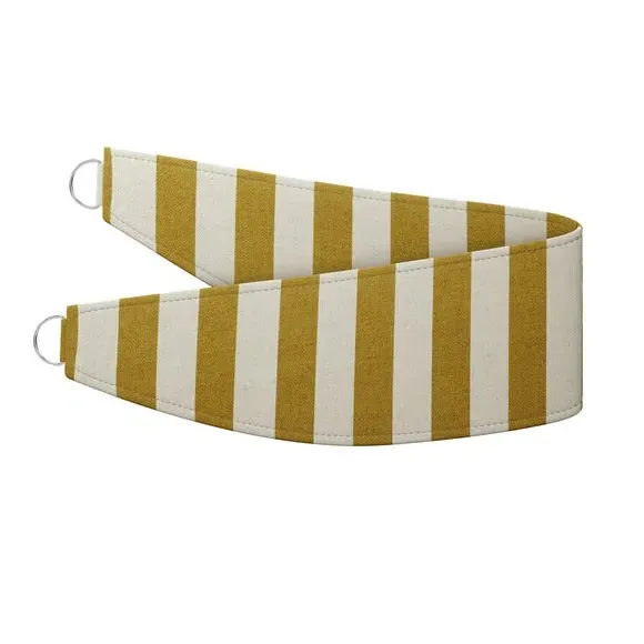 Striped Curtain Tieback - Ochre, Cotton