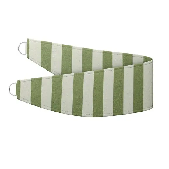 Striped Curtain Tieback - Sage, Cotton