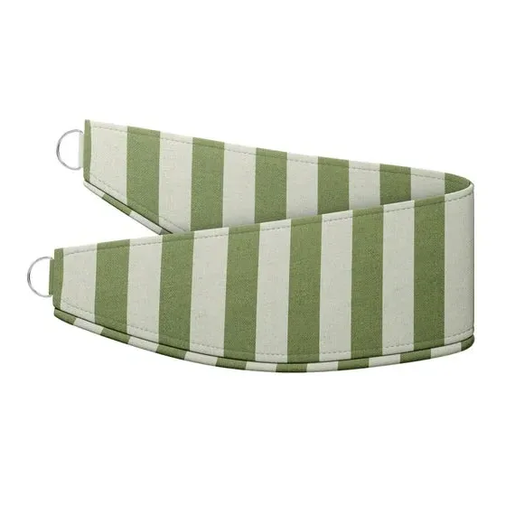 Striped Curtain Tieback - Sage, Cotton