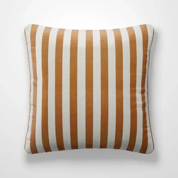 Striped Cushion Cover - Ginger, Cotton