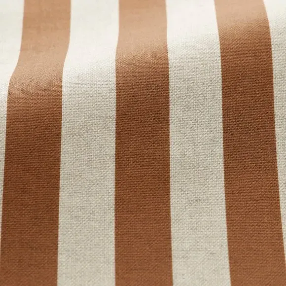 Striped Cushion Cover - Ginger, Cotton