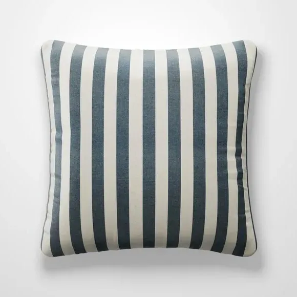 Striped Cushion Cover - Indigo, Cotton