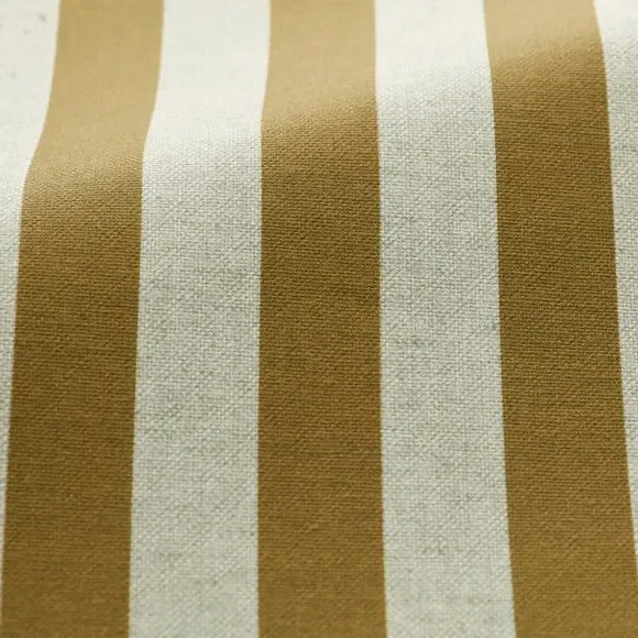 Striped Cushion Cover - Ochre, Cotton