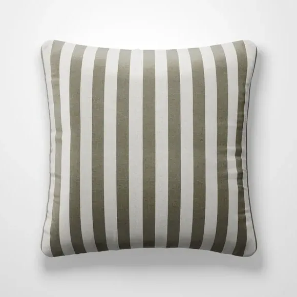 Striped Cushion Cover - Slate, Cotton