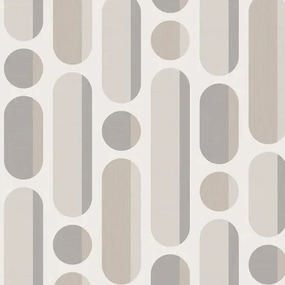 Geometric Wallpaper Removable - Natural