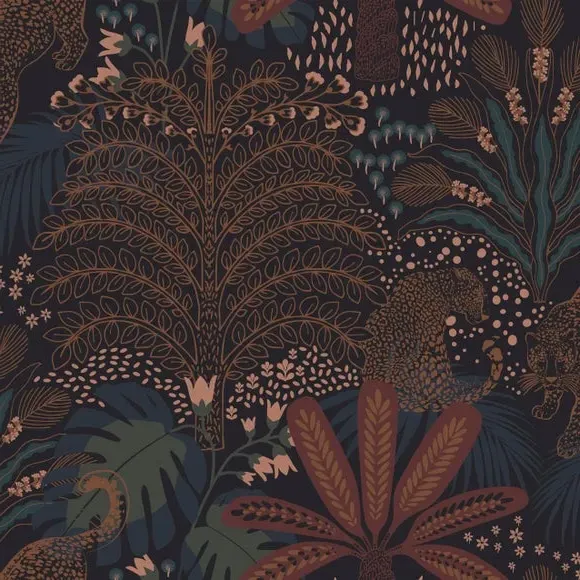 Savannah Wallpaper - Orange, Paste the Wall