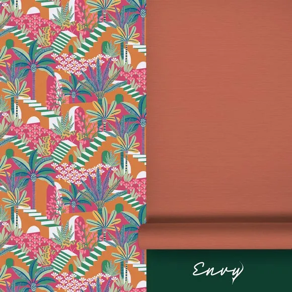 Tropical Wallpaper Paste the Wall - Multicolor