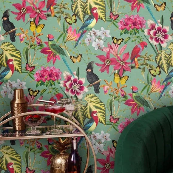 Tropical Wallpaper Removable - Green