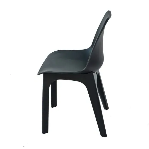 2-Pack Dining Chairs with Contoured Back - White