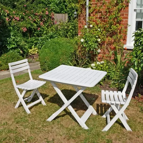 2-Seat Folding Set with Table - Lime, Polypropylene