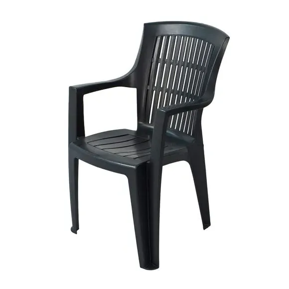 2-Seater Bistro Set with Stackable Chairs - Grey