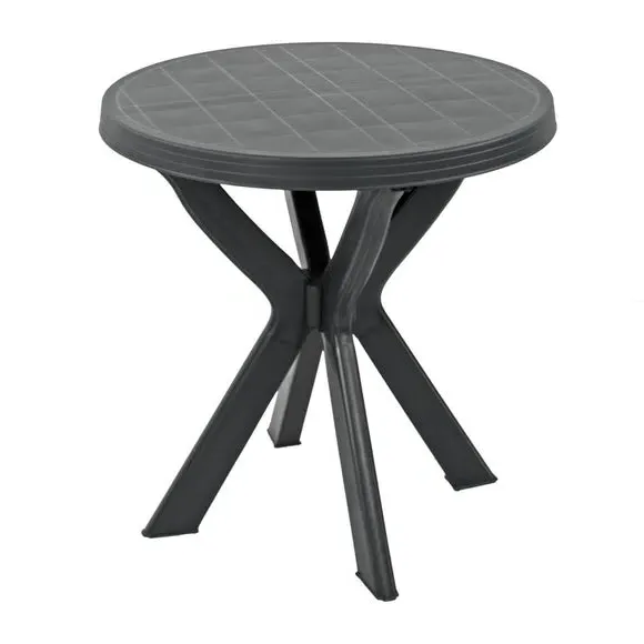 2-Seater Bistro Set with Stackable Chairs - Grey