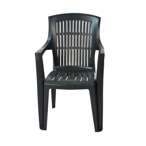 2-Seater Bistro Set with Stackable Chairs - Grey