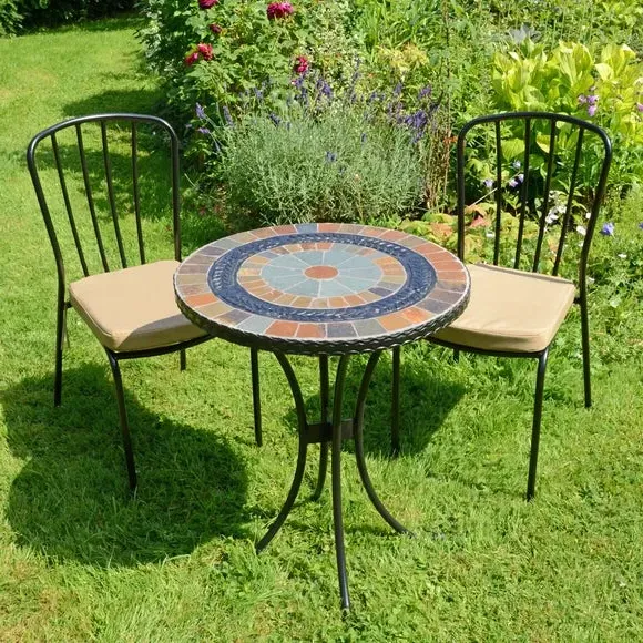 3-Piece Bistro Table Set - Multicolor, Stone image