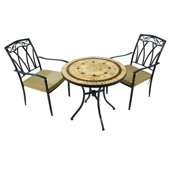 3-Piece Bistro Table Set with Chairs - Natural