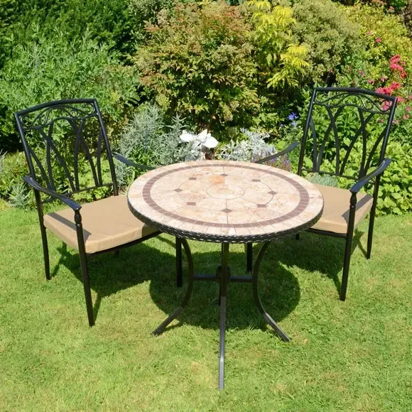 3-Piece Bistro Table Set with Chairs - Natural