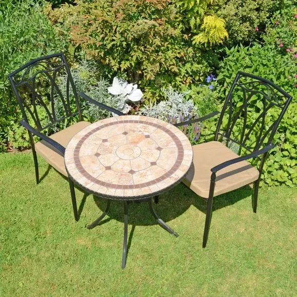 3-Piece Bistro Table Set with Chairs - Natural image
