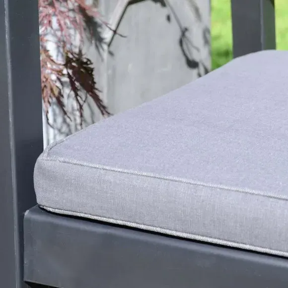 4-Seater Conversation Set with Table - Grey