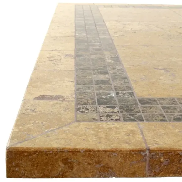 Rectangular Dining Table - Brown, Marble